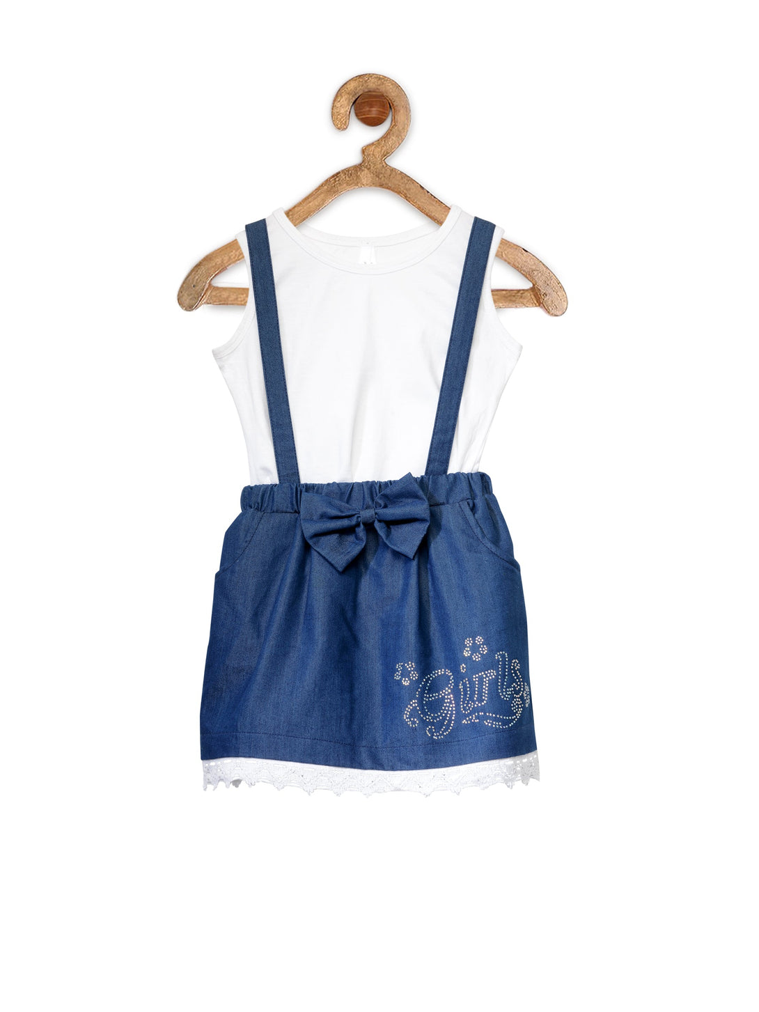 Girl's  Pinafore Skirt With Inner - StyleStone Kid