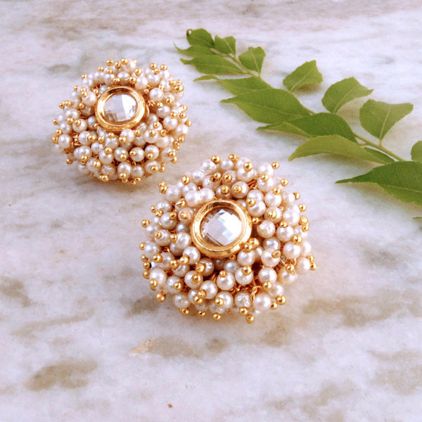 Women's A Pearly Delight Earrings  - BeAbhika