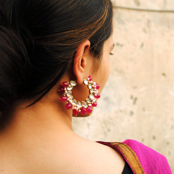 Women's Afreen Hoop Earrings - BeAbhika