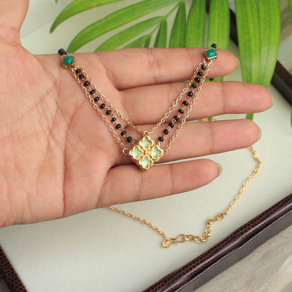 Women's Quad kundan mangalsutra  - BeAbhika