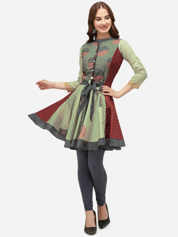 Women's Multi Ryon Silk Bollywood Exclusive Kurti - Ad-9001 - Navyaa