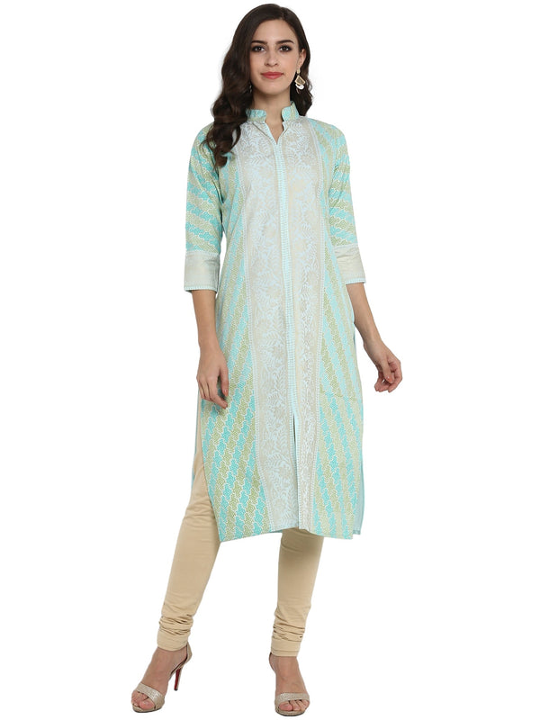 Women's Designer Sherwani Style Only Kurta - Ahalyaa