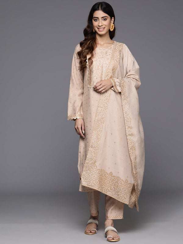 Ethnic Motifs Printed Gotta Patti Kurta with Trousers & Dupatta