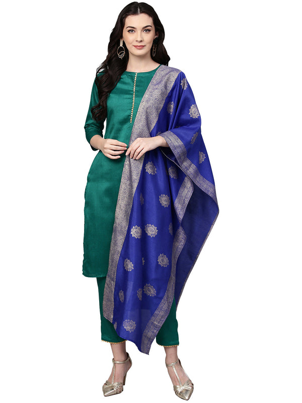 Women's Classy Faux Silk Combo With Designer Faux Silk Dupatta - Ahalyaa