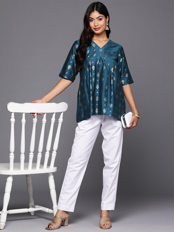 Women's Printed Ethnic Tunic - Ahalyaa