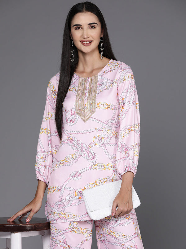 Jashvi Printed Ethnic Tunic with Palazzos