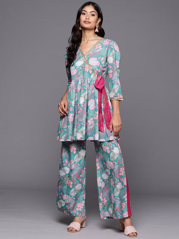 Jashvi Women Printed Tunic with Palazzos