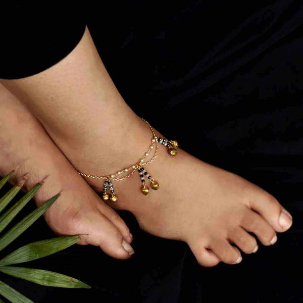 Women's BEADED STRING ANKLET - BeAbhika