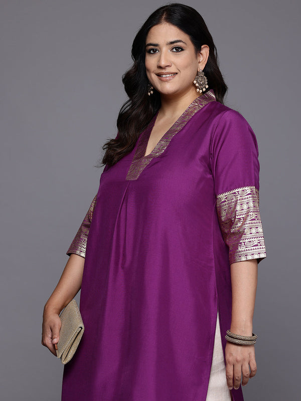 Plus Size Ethnic Motifs Printed Kurta