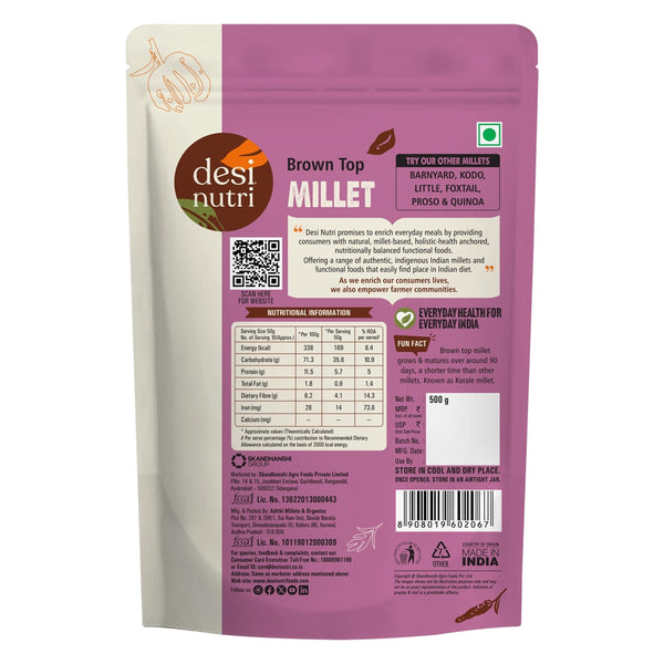 Desi Nutri Brown Top Millet Hari Kangni