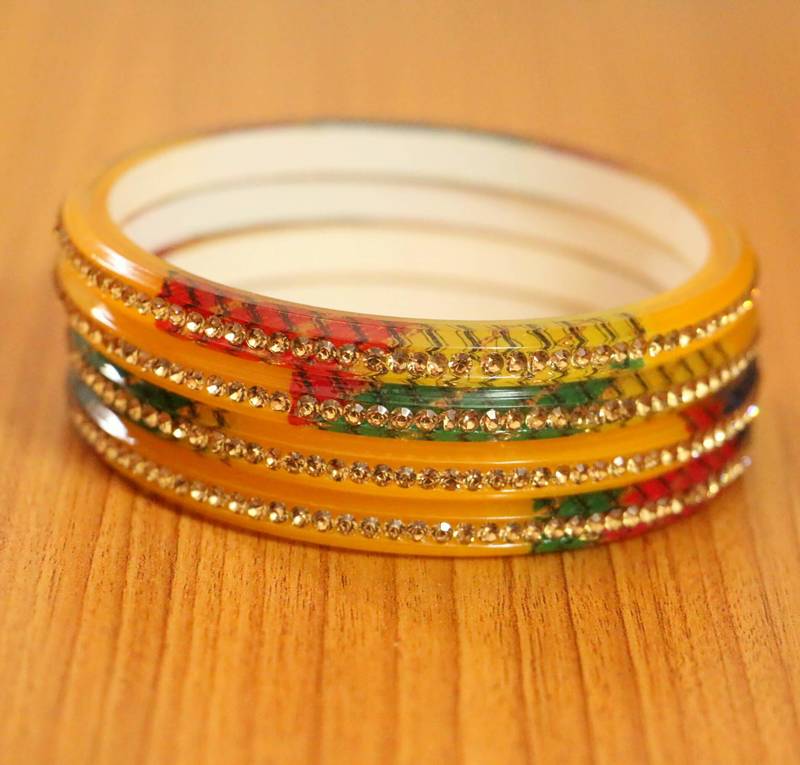 Women's Multicolor Zircon Bangles - Sanvi Jewels