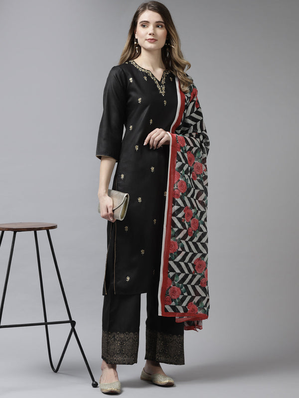 Women's Black Kurta Set - Noz2Toz