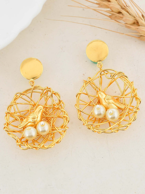 Women's Bird In Nest Earring - Zurii Jewels