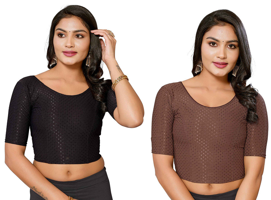 Women's Lycra Readymade Blouse Combo Pack - Malishka Export