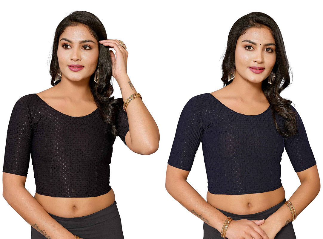 Women's Lycra Readymade Blouse Combo Pack - Malishka Export