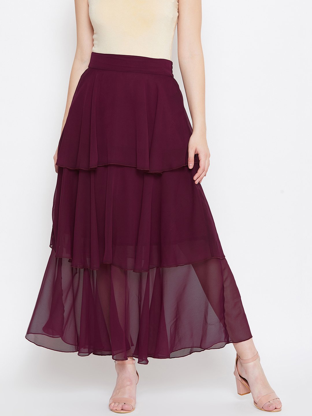 Women's Layered Skirt  - BitterLime