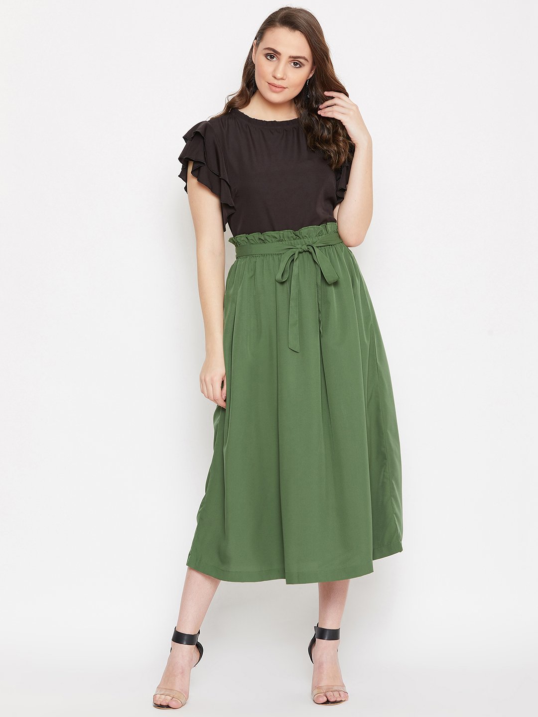 Women's Top & Skirt Set  - BitterLime