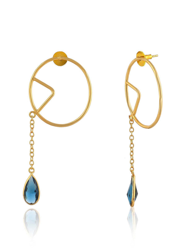 Women's Glided Glamour Earrings - Zurii Jewels