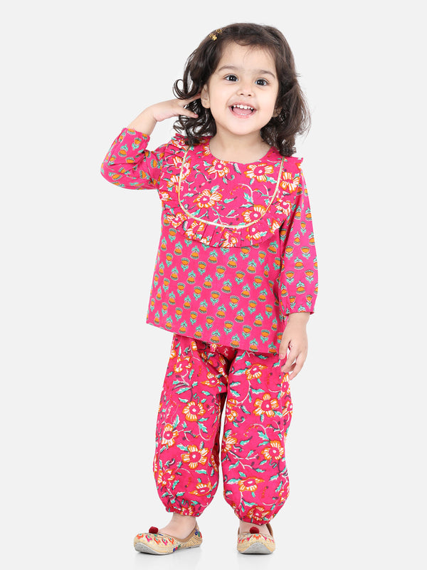 Girl's Cotton Pink Sets - Bownbee