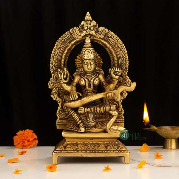 BRT-392-7.5 (7.5" BRASS SARASWATI MEHRAV BRT)