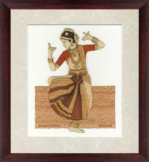 Bharatnatyam 3D Wall Decor 9x10 Inch By India Kreations Decor