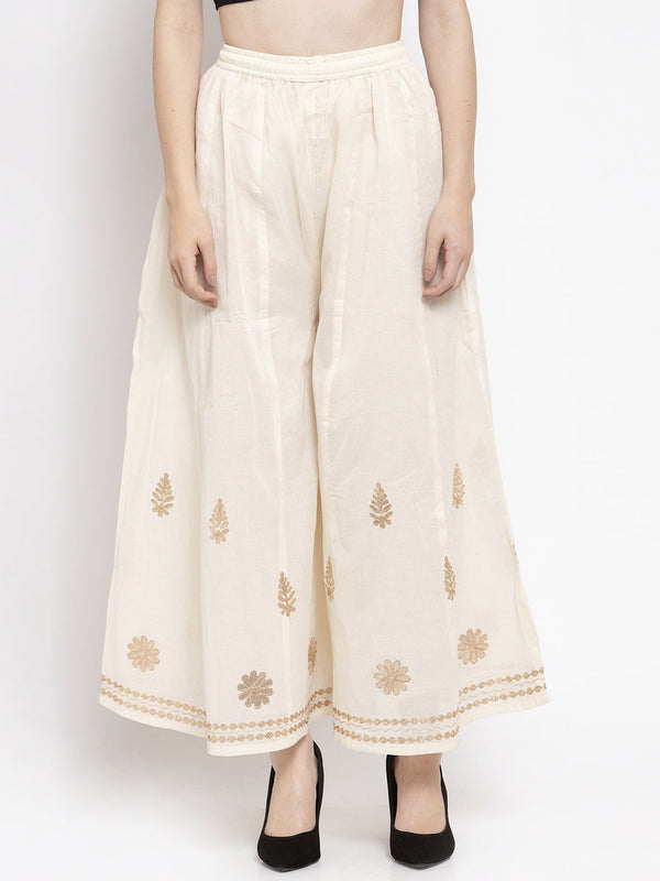 Women's Off-White Gotta Patti Sharara - Wahe-NOOR