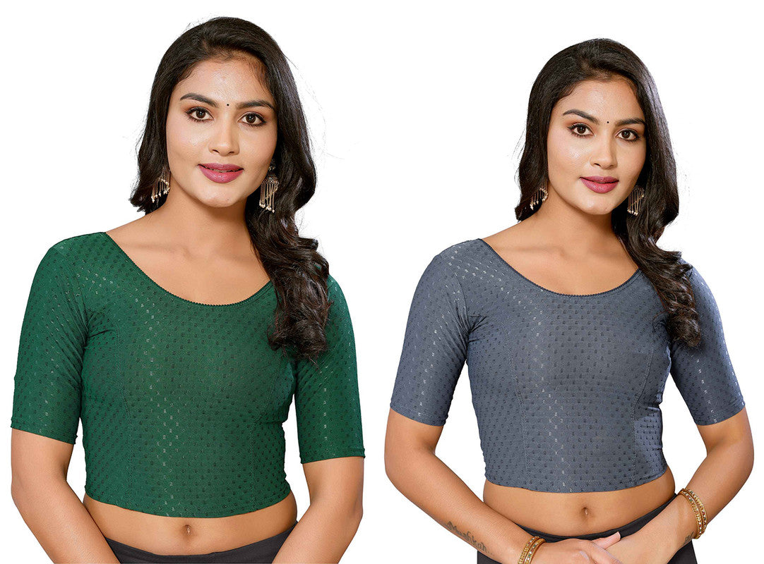 Women's Lycra Readymade Blouse Combo Pack - Malishka Export