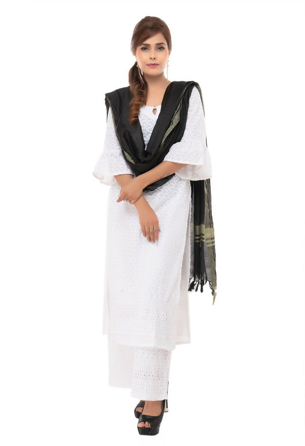 Women's Slub Cotton Dupatta - Moeza