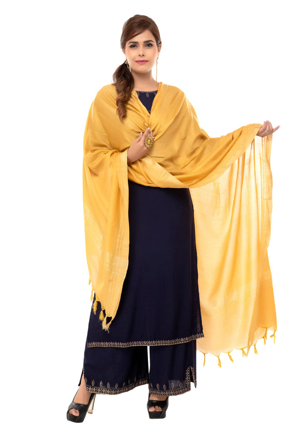 Women's Slub Cotton Dupatta - Moeza