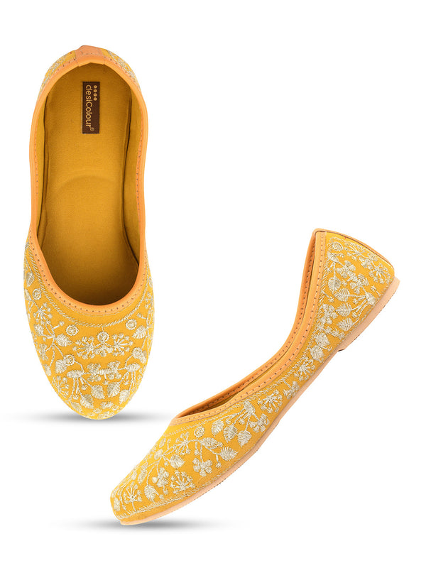 Women's Mustard Boutique  Indian Ethnic Comfort Footwear - Desi Colour