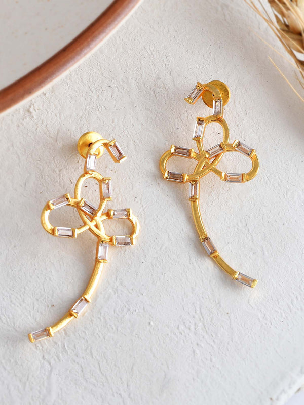 Women's C.Z Knot Earrings - Zurii Jewels