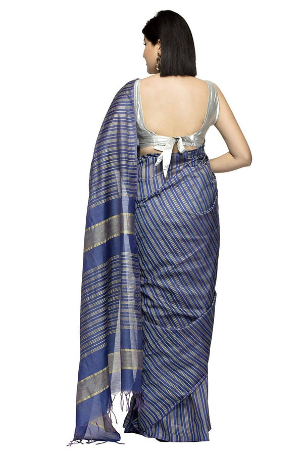 Women's Bhagalpuri Silk Sarees With Blouse Mfsaree_004 - Moeza