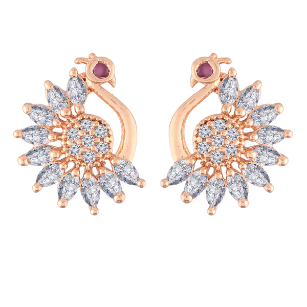 Women's  Crystal AD Stone Stud Earrings for Women - I Jewels