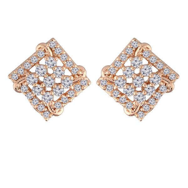 Women's  Crystal AD Stone Stud Earrings for Women - I Jewels