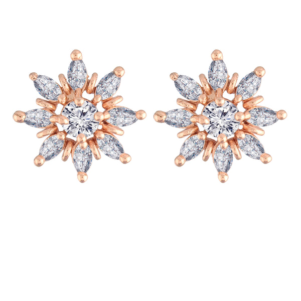 Women's  Crystal AD Stone Stud Earrings for Women - I Jewels