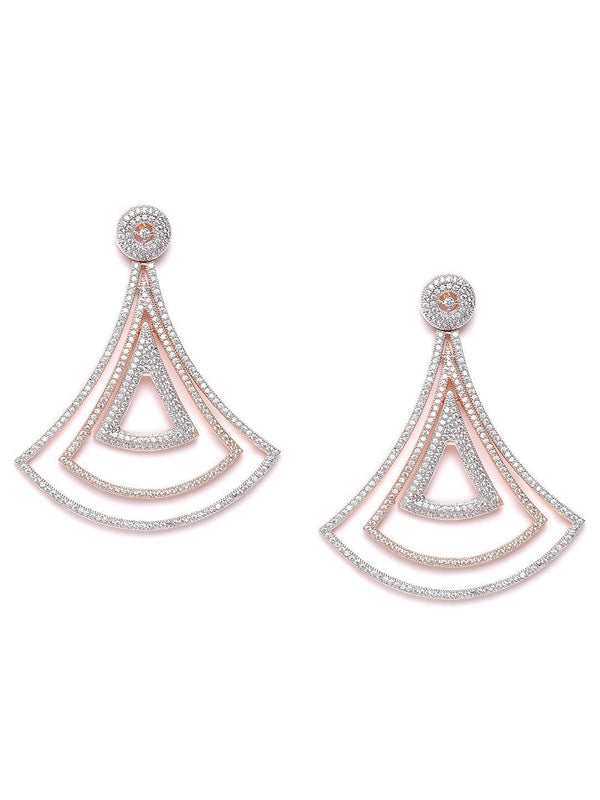 Women's Triangular Shaped Drop Earrings - Priyaasi