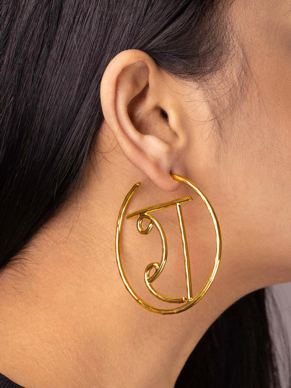 Women's Akshar Encircled Earring En19 - Zurii Jewels