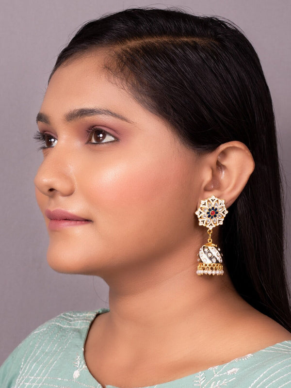 Women's Black Contemporary Drop Earrings - Morkanth