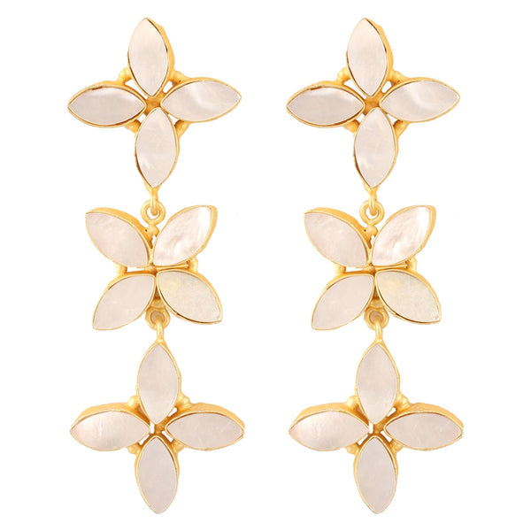 Women's Mother Of Pearl Earrings - Femizen