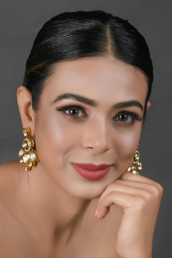 Women's Handcrafted Kundan Earrings - Femizen