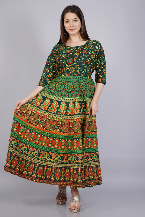 Women's Multicolor Cotton Printed Party Wear/Casual Wear Only Kurti - Vamika