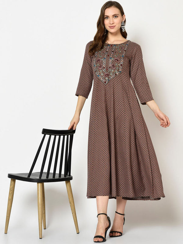 Grey Anarkali Kurta-Indiakreations-JS7333KURGYS