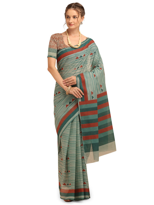 Women's Woven Banarasi Silk Saree With Blouse - Monjolika