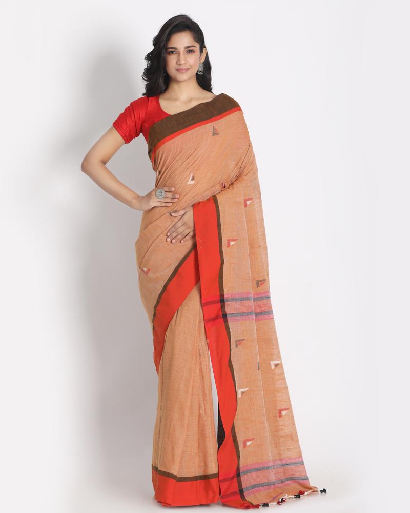 Women's Cotton Handloom saree - Angoshobha