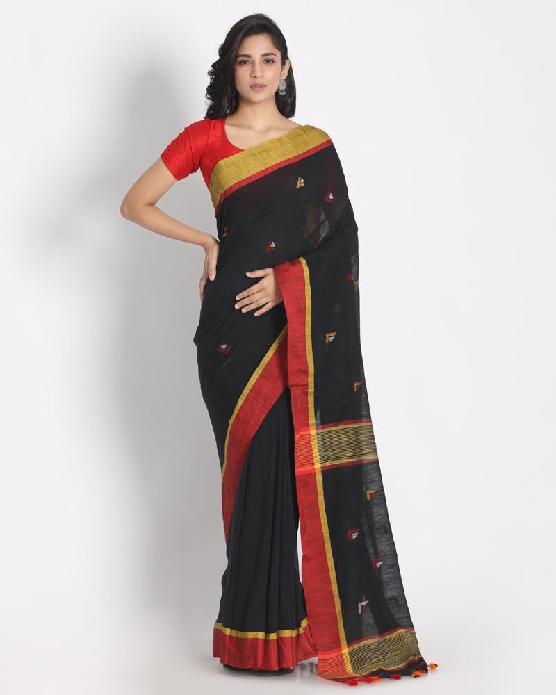 Women's Cotton Handloom saree - Angoshobha