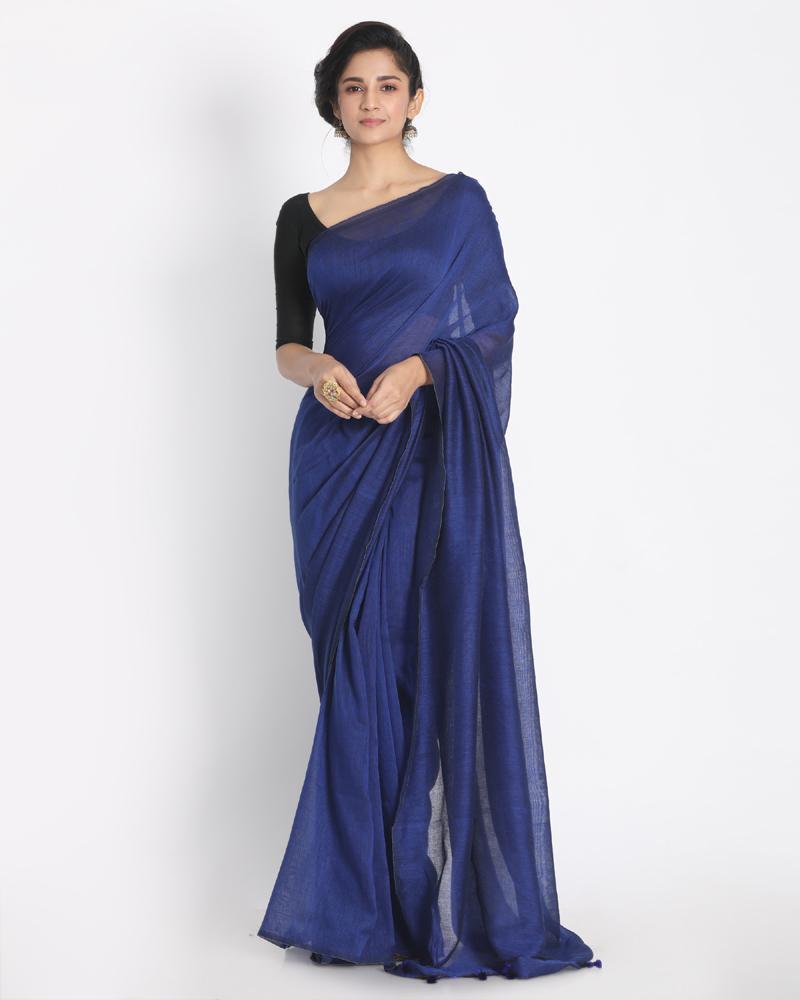 Women's Khadi Cotton Handloom Saree - Angoshobha