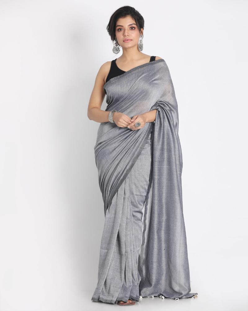 Women's Khadi Cotton Handloom Saree - Angoshobha