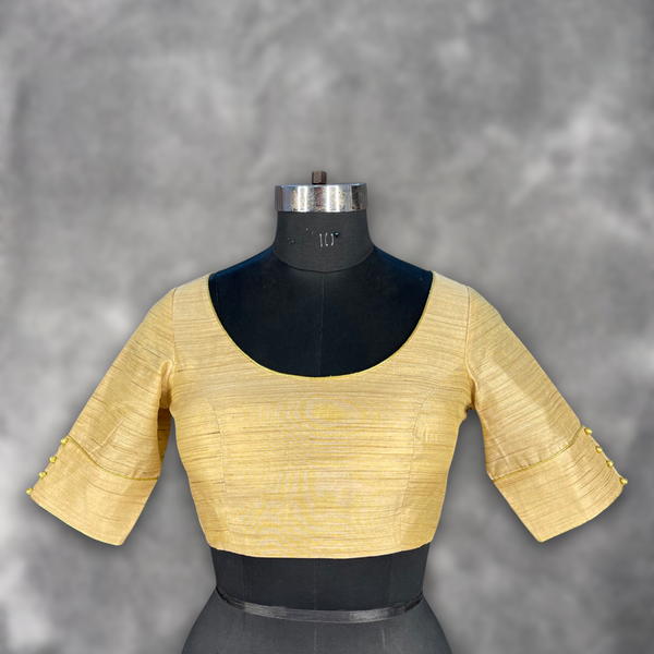 Women's Gold Silk    Blouse - Kapda Tailor Official