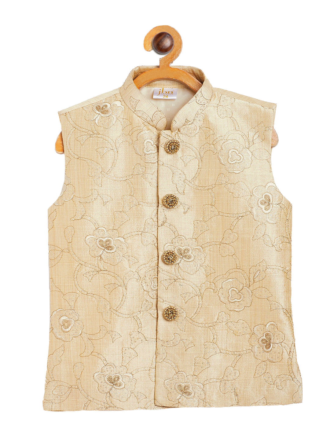 Boy's Beige Nehru Jacket - Vastramay Boys