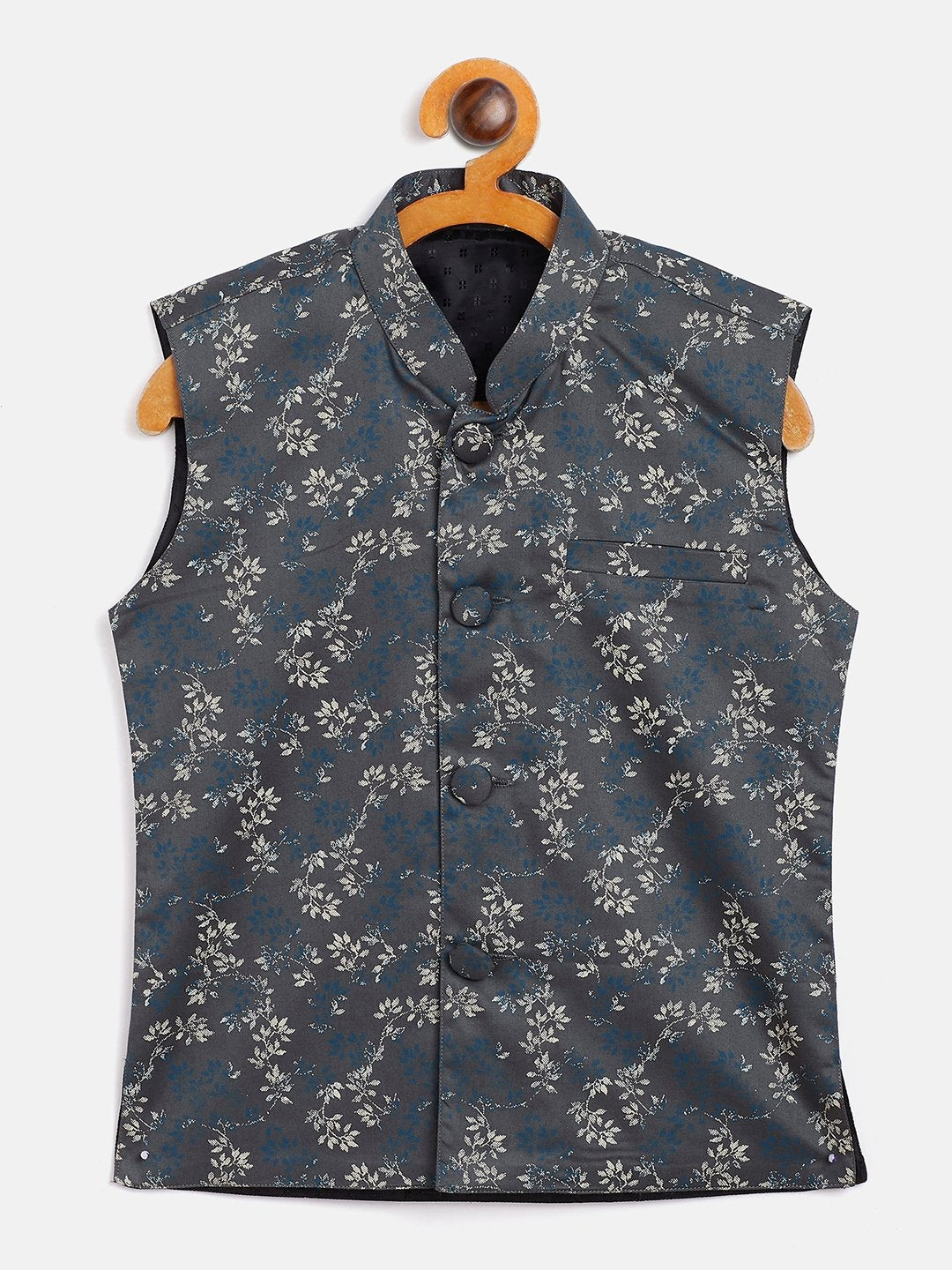 Cotton Blend Nehru Jacket for Boys - JBN Creation